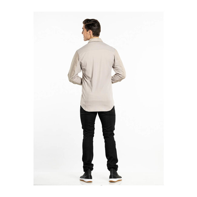 Premium overhemd stretch heren beige