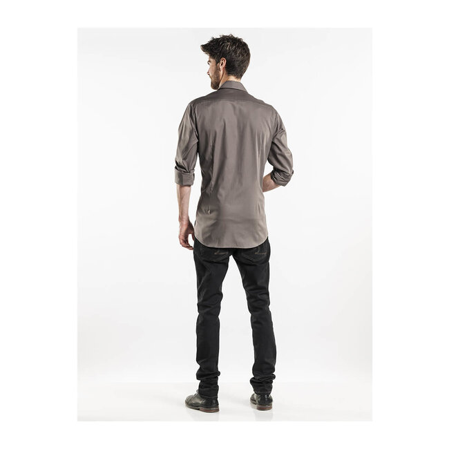 Premium overhemd getailleerd heren lichtbruin