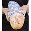 Basic Theedoek geblokt blauw wit