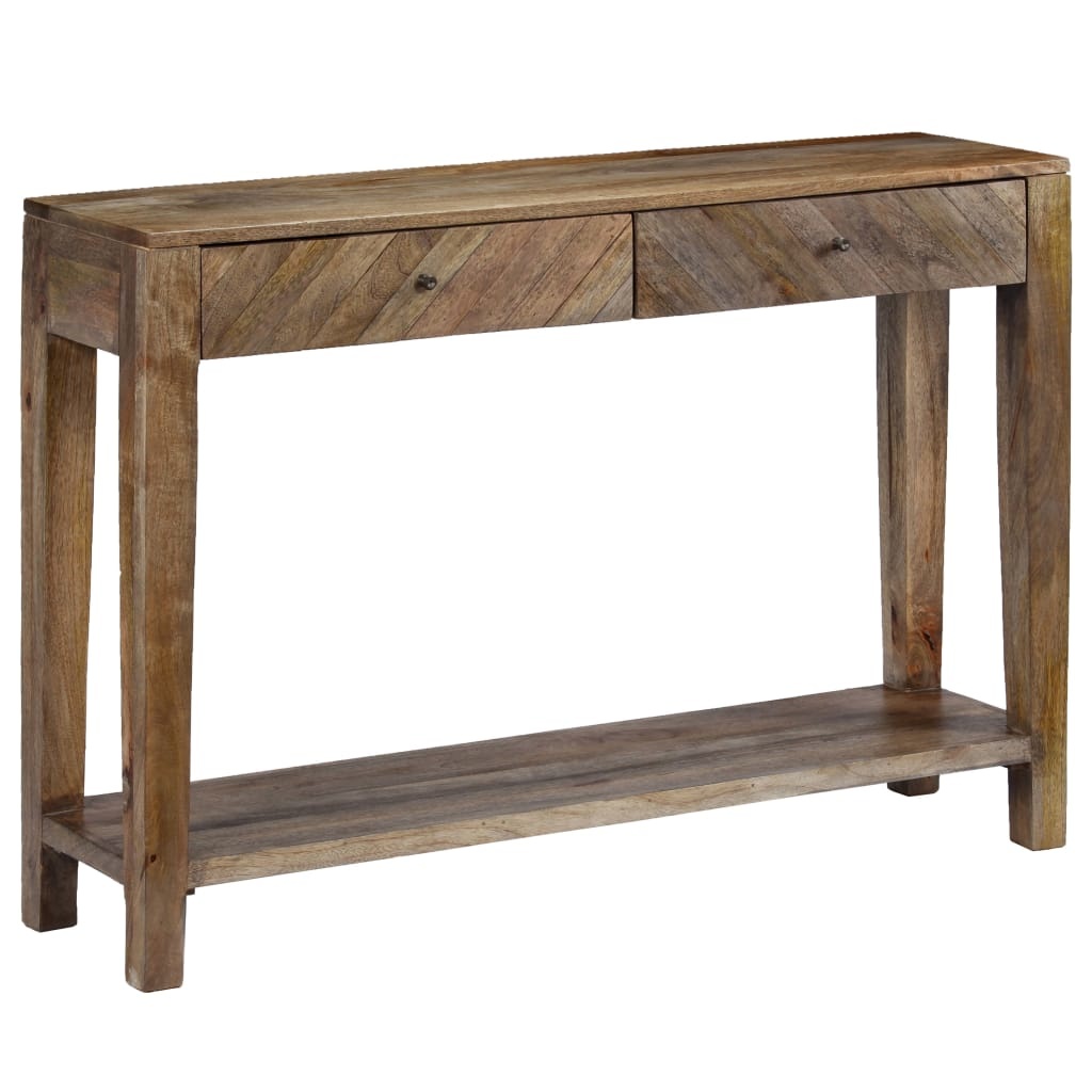 Table Console Bois De Manguier Massif 118 X 30 X 80 Cm Zahke Ch