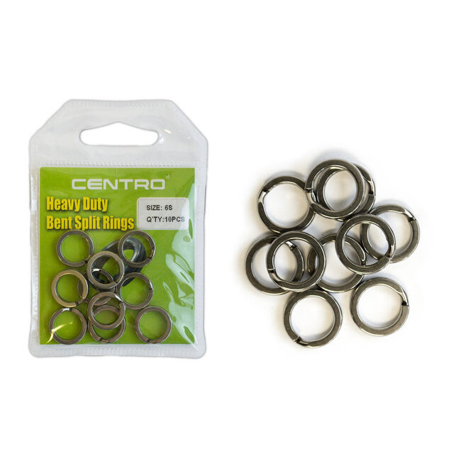 Centro Centro Heavy Duty Bent Split Rings - Western Accessories Fishing &  Outdoor