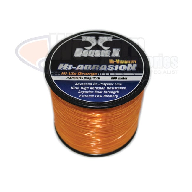 Double X Hi-Abrasion Orange 600m 7lb - Western Accessories Fishing & Outdoor