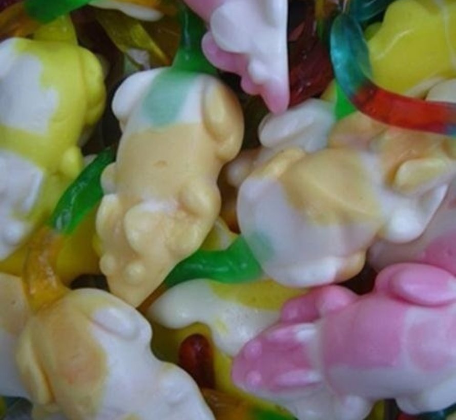 Gekleurde Muizen Met Staart -1 kilo