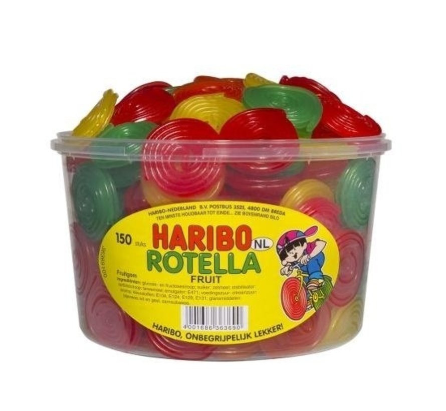 Rotella Jo-Jo Fruit Haribo -Silo 150 Stuks VEGGIE
