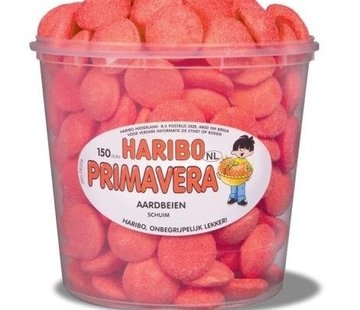 Haribo snoep Primavera Schuim Aardbeien  -Silo 150 Stuks