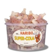 Haribo snoep VEGGIE Zure Cola Flesjes -Silo 150 Stuks