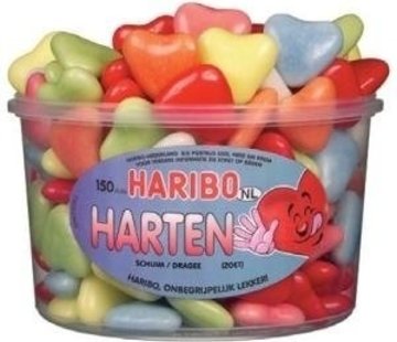 Haribo snoep Valentijn Schuim Harten - Silo 150 Stuks