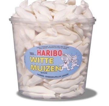 Haribo Witte Muizen Haribo Silo 150 Stuks