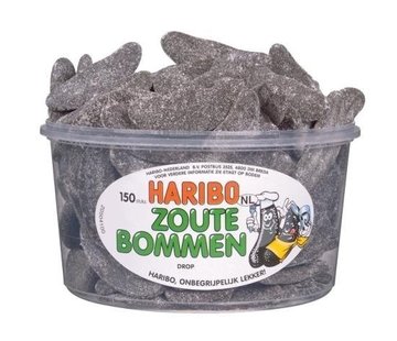 Haribo VEGGIE Zoute Bommen -Silo 150 Stuks