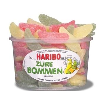 Haribo snoep Zure Bommen VEGGIE- Silo 150 Stuks