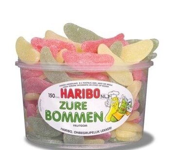 Haribo Zure Bommen  VEGGIE- Silo 150 Stuks