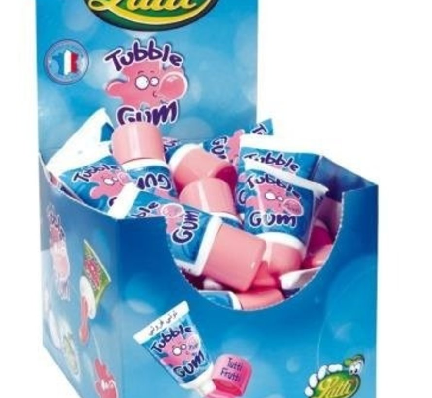 Kauwgom Tube Gum Tutti Frutti Doos 36 Stuks Snoepdiscounter.nl