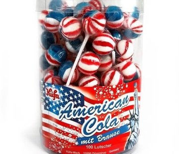 Kufa Gmbh &co.kg Cola USA Bruis Lolly - Silo 100 Stuks