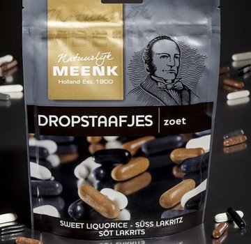 Meenk Meenk Drop Staafjes Zoet Gelatine Vrij