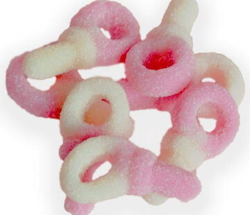 Baby snoep Roze Wit Gesuikerde Speentjes 1 Kilo