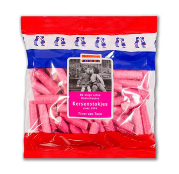 Holland Foodz Roze Kersenstokjes -Doos 3 kilo