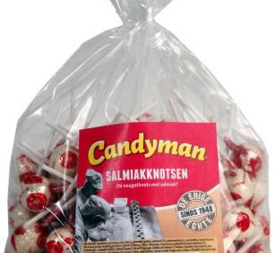 Salmiak lollies Knotsen -100 Stuks