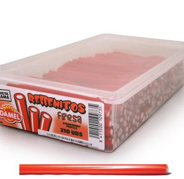 Damel Rellenito Aardbei Sticks Doos 210 Stuks Damel