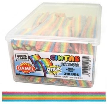 Damel Zure Mat Regenboog  Doos 210 Stuks Damel