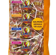 Lemco Salmiak Lollies Zak 150 Stuks