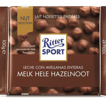 Ritter Sport Melk Hele Hazelnoot  Doos 10X 100Gr