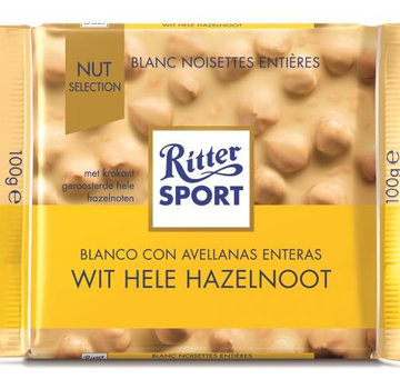 Ritter Sport Ritter Sport Witte Hele Hazelnoot - Doos 10X 100Gr