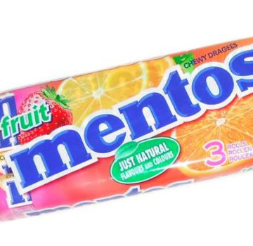 Mentos Mentos 3-Pack Fruit - Doos 25 X 3