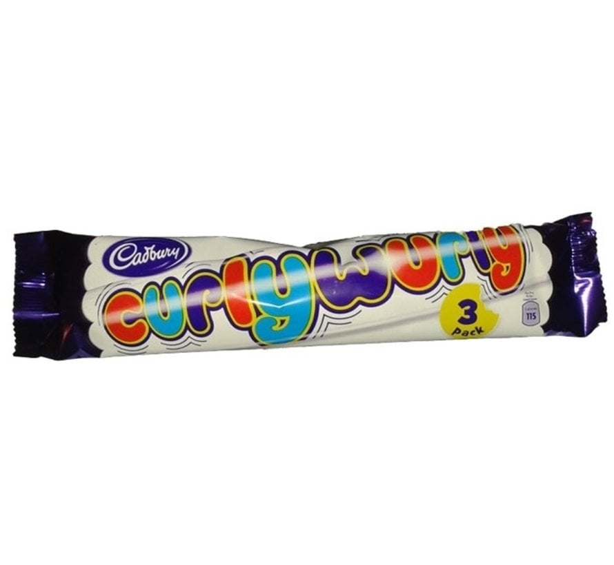 Cadbury Curly Wurly 3 Pak - Doos 24 Stuks