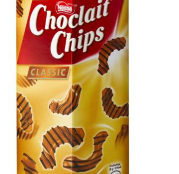 Nestle Choclait Chips Brown -Doos 6x115 gram