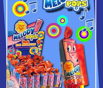 Chupa Chups Melody Pops Fluit Lolly -Doos 48 Stuks