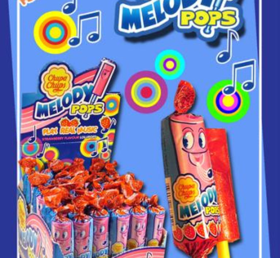 Chupa Chups Melody Pops Fluit Lolly -Doos 48 Stuks