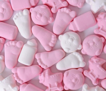 Baby snoep Baby Mix Roze Wit 1 Kilo