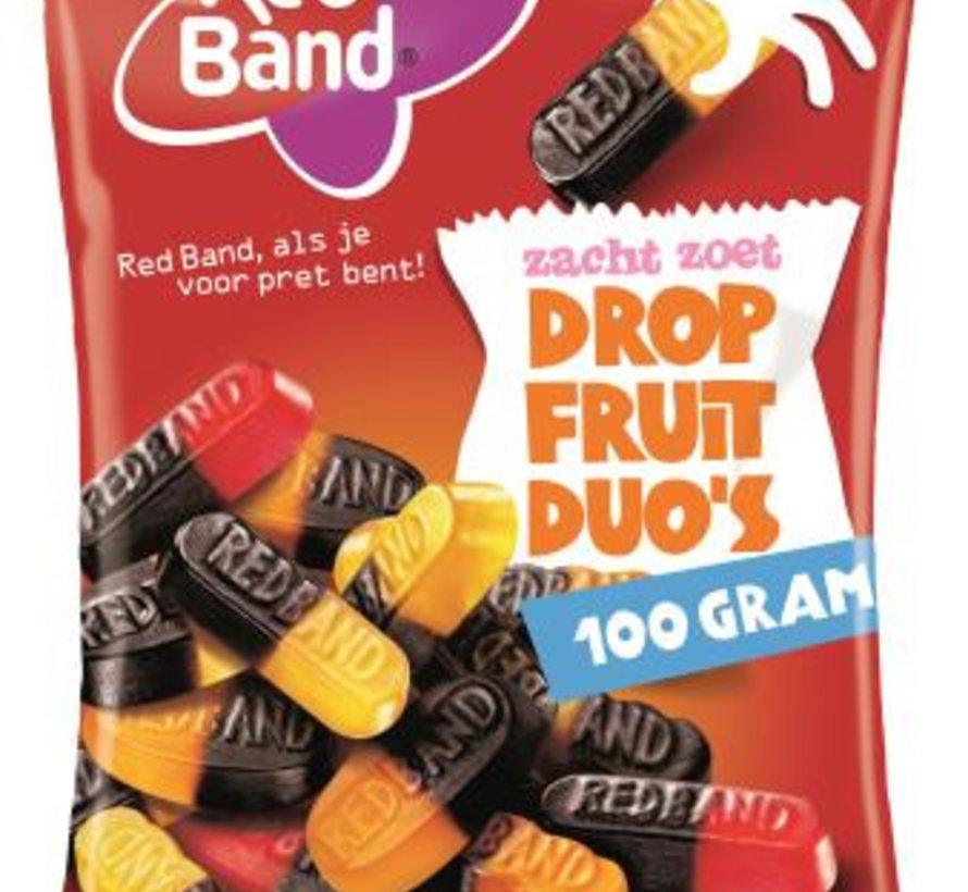 Drop Fruit Duo Red Band -Doos 24x90 gram