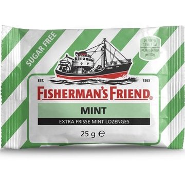 Fisherman's Friend Fisherman Mint SUIKERVRIJ -Doos 24 stuks