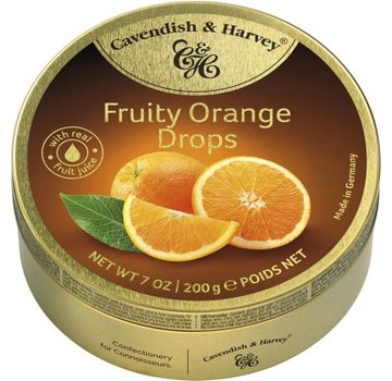 Cavendish & Harvey Fruity Orange Drops -Doos 9 stuks