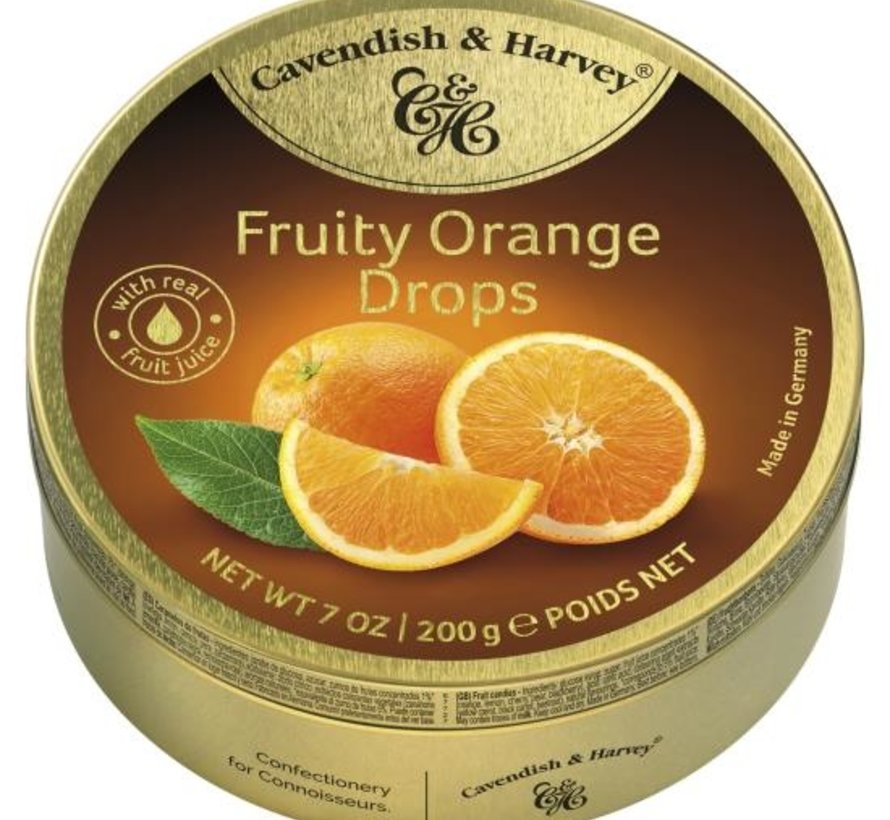 Fruity Orange Drops -Doos 9 stuks