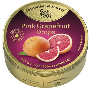 Cavendish & Harvey Pink Grapefruit Drops -Doos 9 blikken