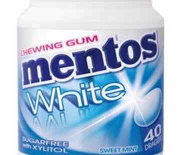 Mentos Suikervrije White Sweet Mint Kauwgom -6 potjes