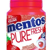Mentos Mentos Strawberry Kauwgom Suikervrij -6 potjes