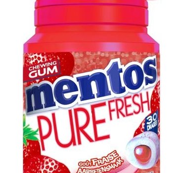 Mentos Mentos Strawberry Kauwgom Suikervrij -6 potjes