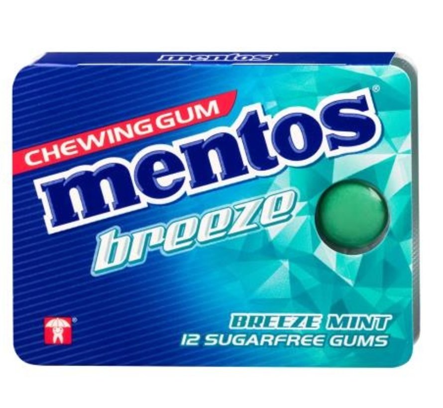 Mentos Breeze Mint SUIKERVRIJ -12 blisters