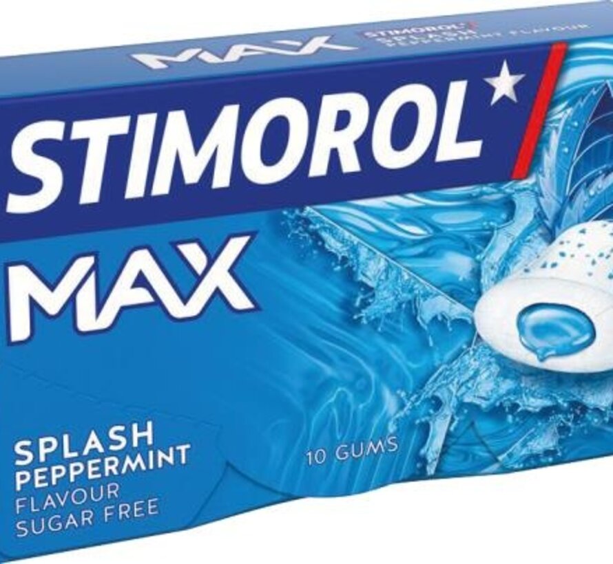 Stimorol Max Splash Peppermint- Doos 21 stuks