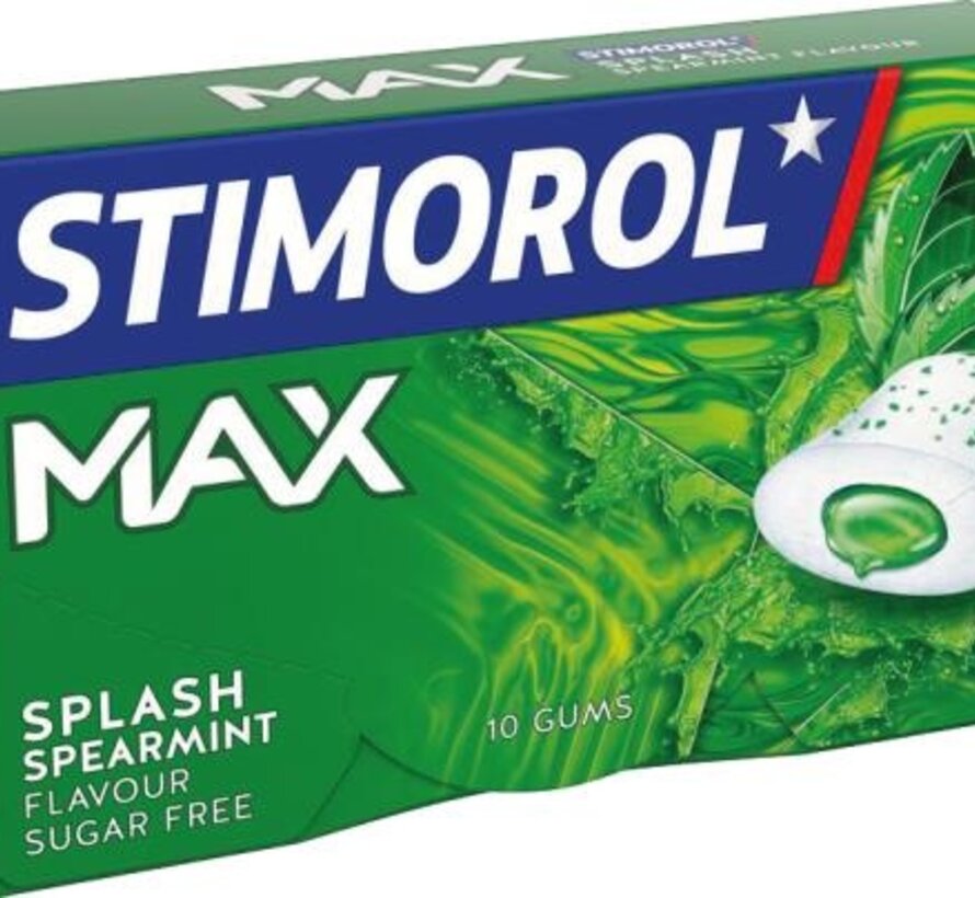 Stimorol Max Splash Spearmint -Doos 21 stuks