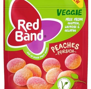 Red Band snoep Veggie Perziken -Doos 10x150 gram