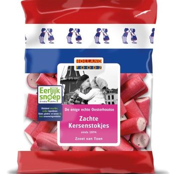 Holland Foodz Roze Kersenstokjes 110 gram voorverpakt