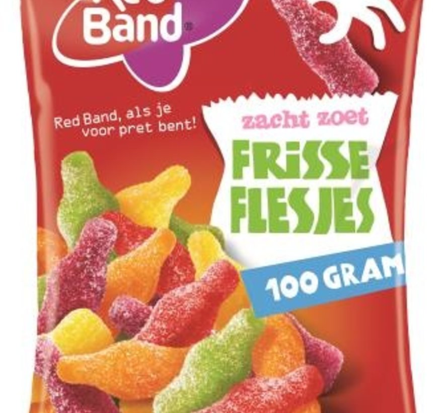 Frisse Flesjes -Doos 24x100 gram