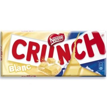 Nestle Crunch Tablet White 100 gram -Doos 20 stuks