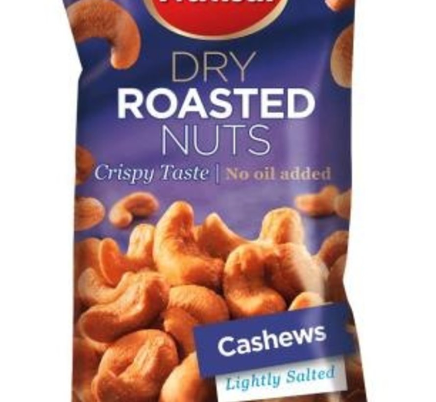 60gr Cashew Dry roasted  Salted -Doos 14 stuks