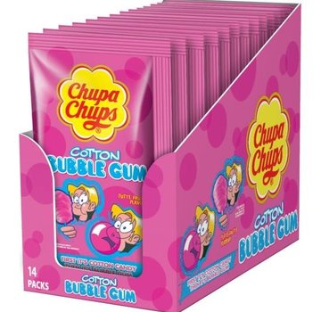 Chupa Chups Cotton Candy Suikerspin Gum -Doos 14x11 gram