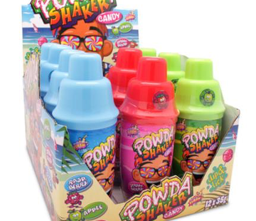 Powda Shaker Lollie Dip  Doos 12 Stuks